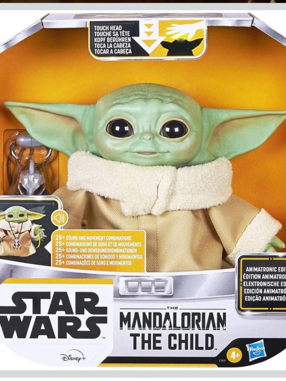 Animatronic The Mandalorian The Child Animatronic Doll - Green, Tan, Cream